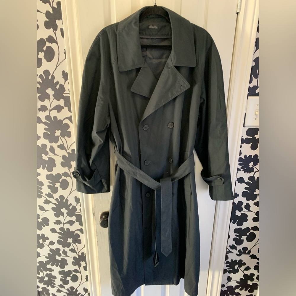 Moores,charcoal,Trench Coat,Mens,42R classic,timeless,basics,essentials,modern